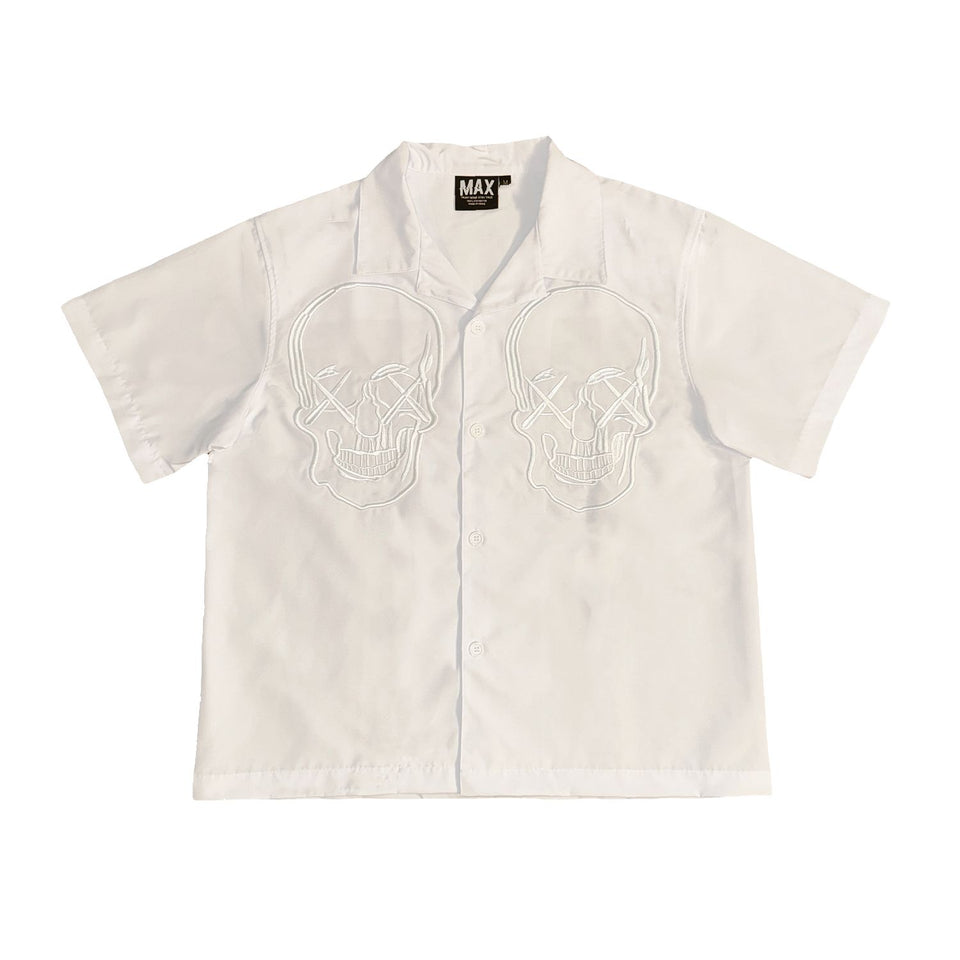 White Sanity Bowling Shirt