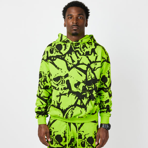 Lime green hot sale camo hoodie