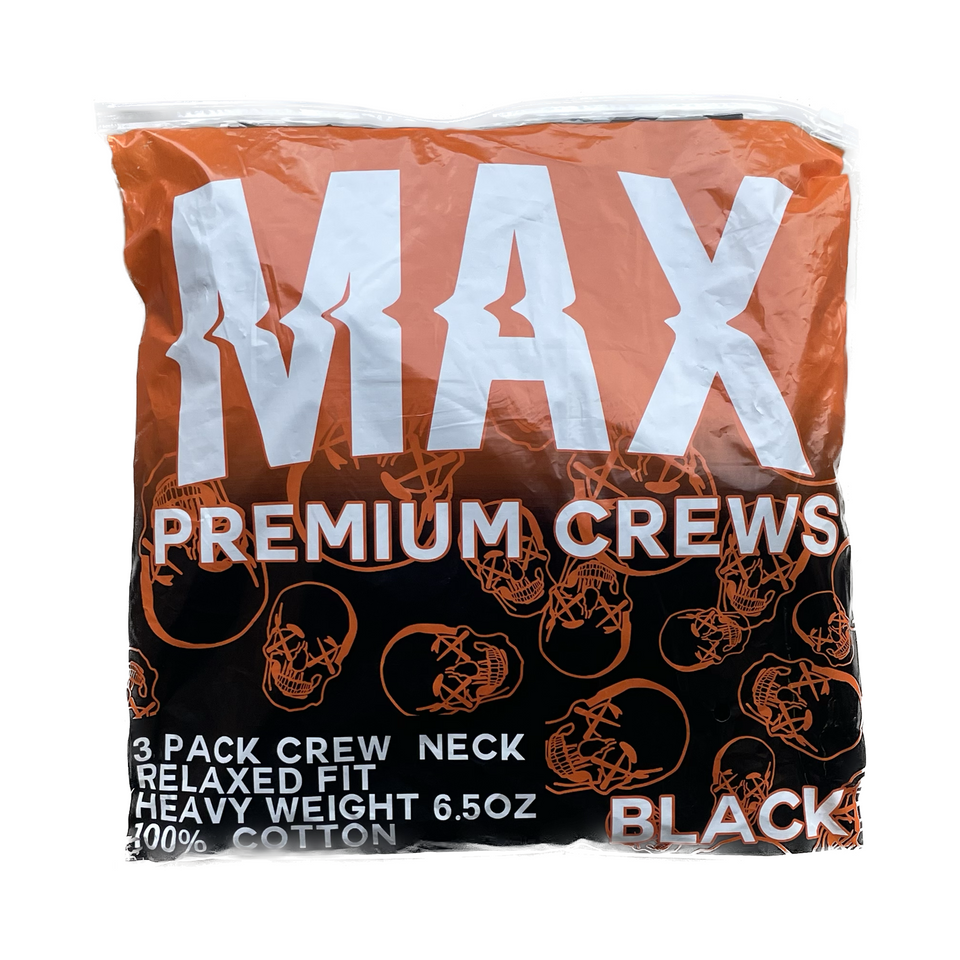 Black 3 Pack Premium Crews
