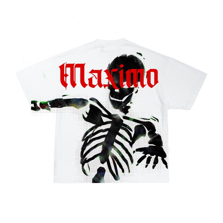 White Skeleton Tee – Maximo Apparel